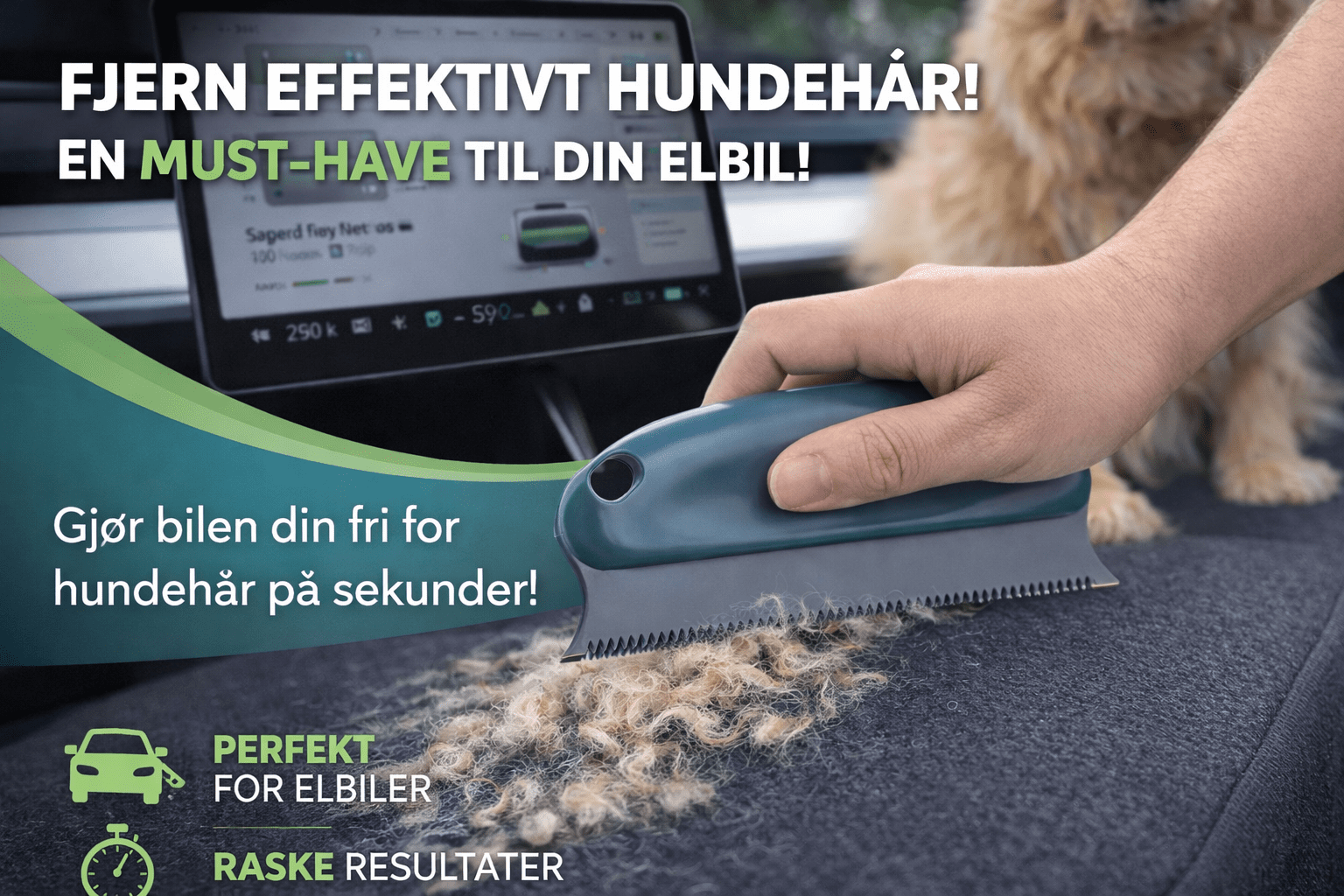 Hundehårskrape til bilsete - Bilde 2