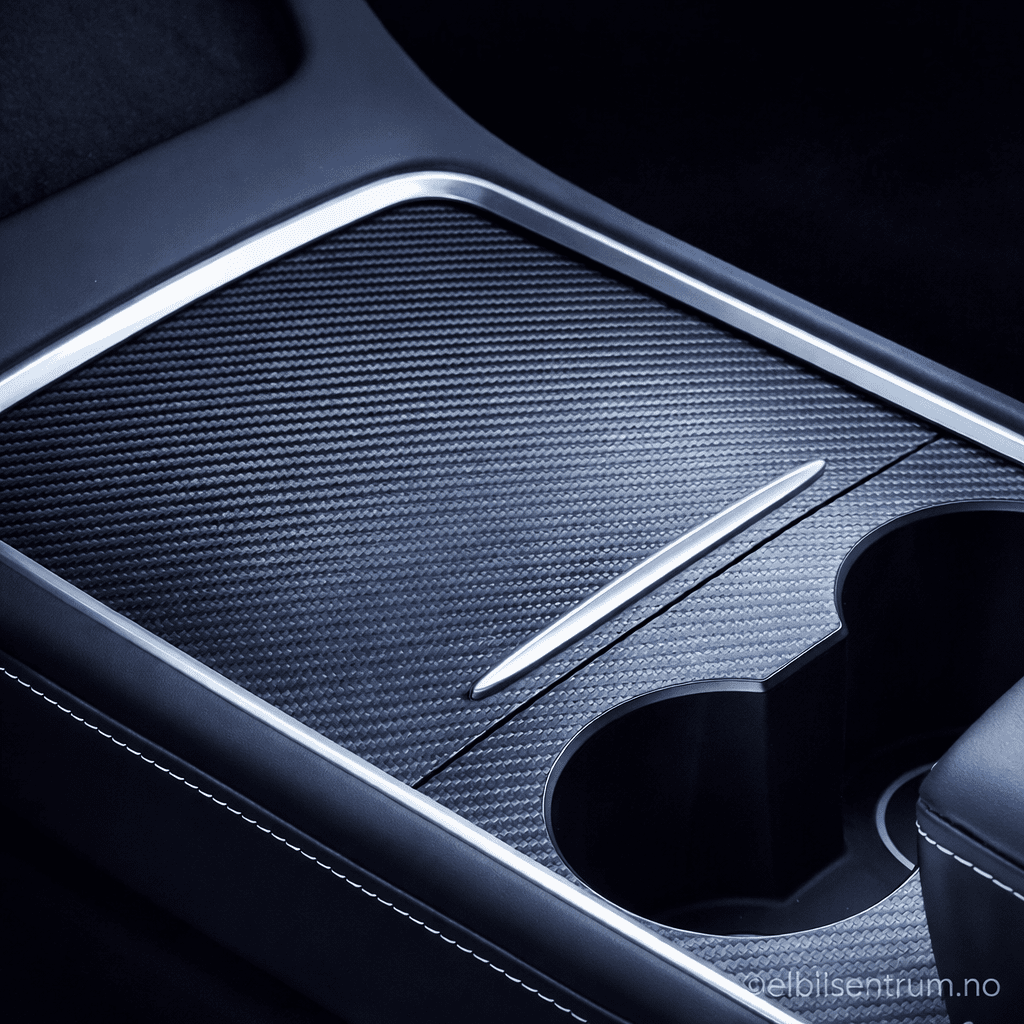 Karbonfolie midtkonsoll Tesla Model 3 (2023–2026)