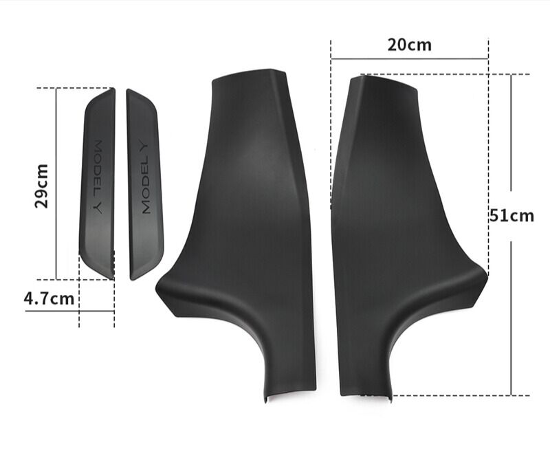 Kabinbeskyttere (4pk) Tesla Model Y (2020–2024) - Bilde 9