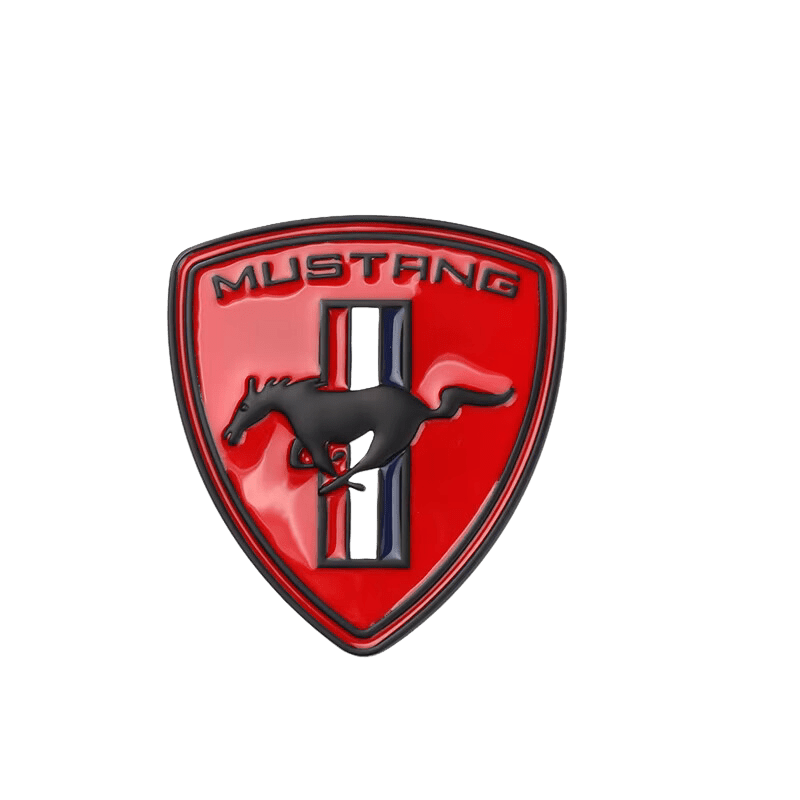 Mustang Metallemblem (rød)