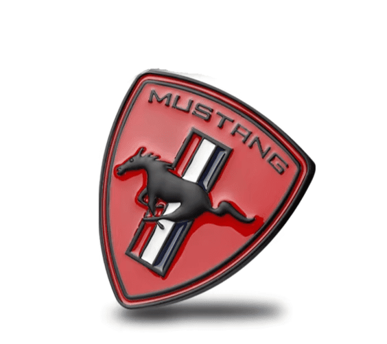 Mustang Metallemblem (rød) - Bilde 4