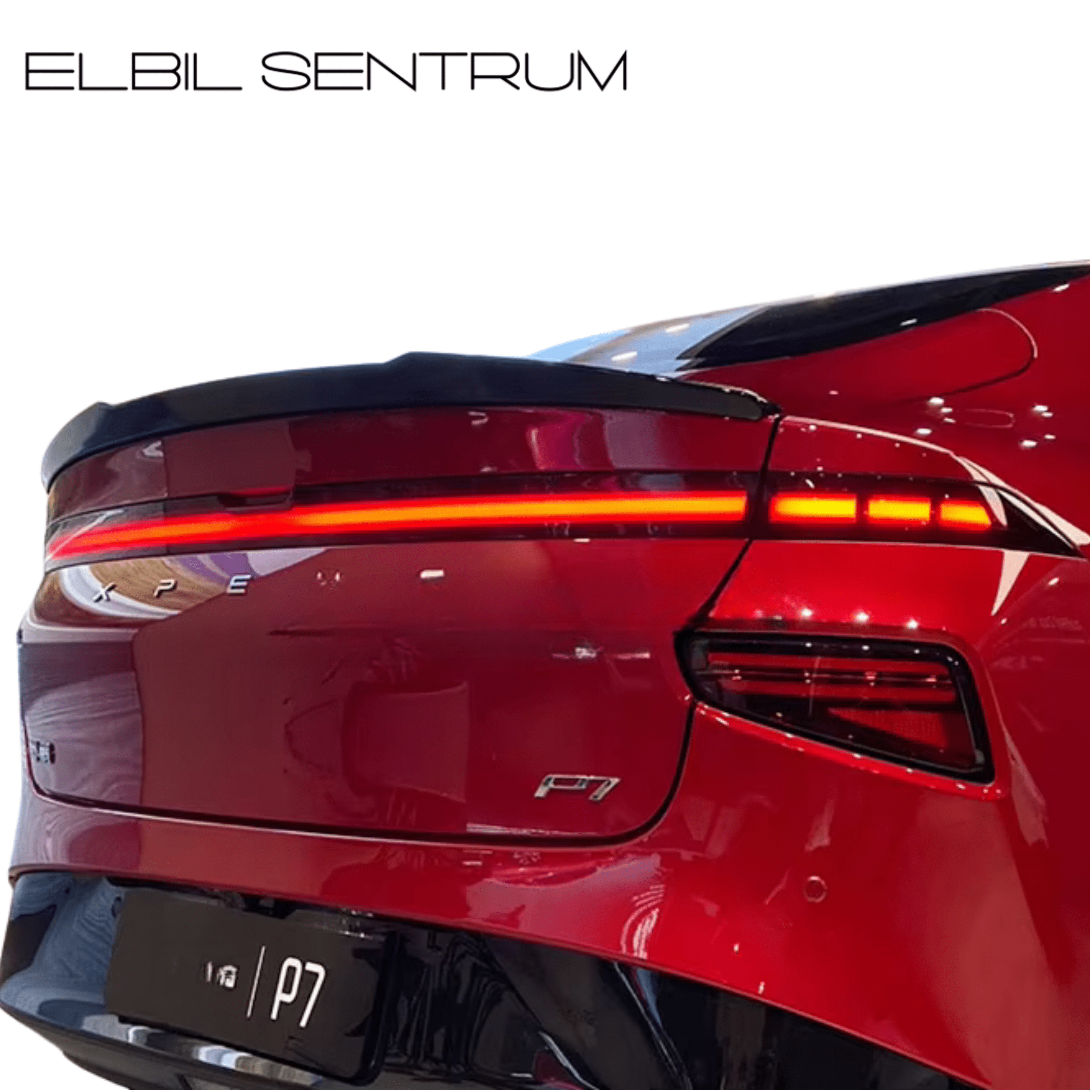 Spoiler Xpeng P7/P7i (karbon) - Bilde 3