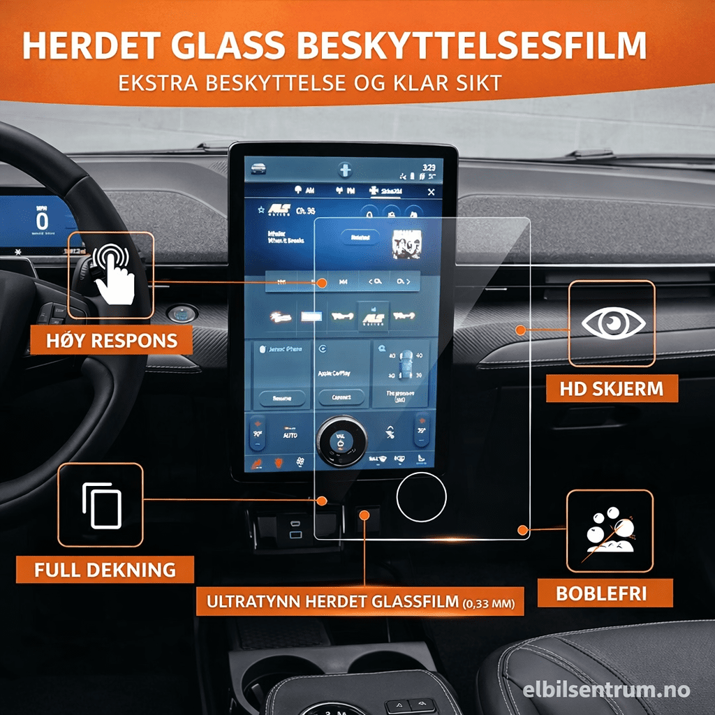 Herdet skjermbeskyttelse Mustang Mach- E 2021-2026 (Sett) - Bilde 4