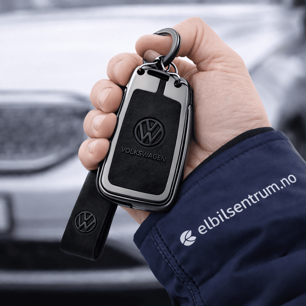 Nøkkeldeksel (Svart) Volkswagen e-Golf (Metall/Lær) - Bilde 2